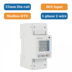 Contador de energía programable monofásico de carril Din ADL200