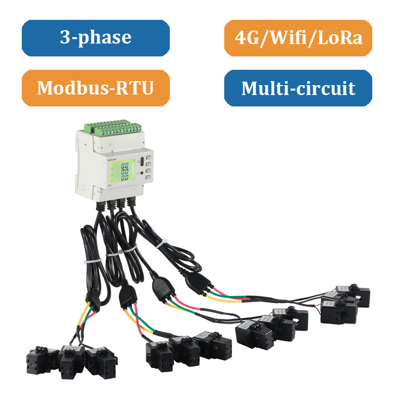 ADW210 Multi-litar IoT Meter Tenaga Pintar Wayarles