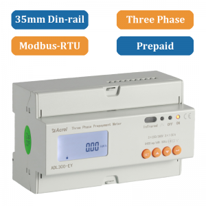 ADL300-EY Din-rail 3-Phase Prepaid Energy Meter