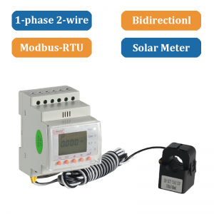 Medidor de energía solar monofásico tipo carril DIN ACR10R-DxxTE