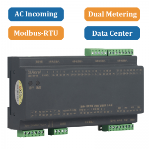 Meter tenaga AC AMC100-ZA A+B 2 Saluran untuk IDC