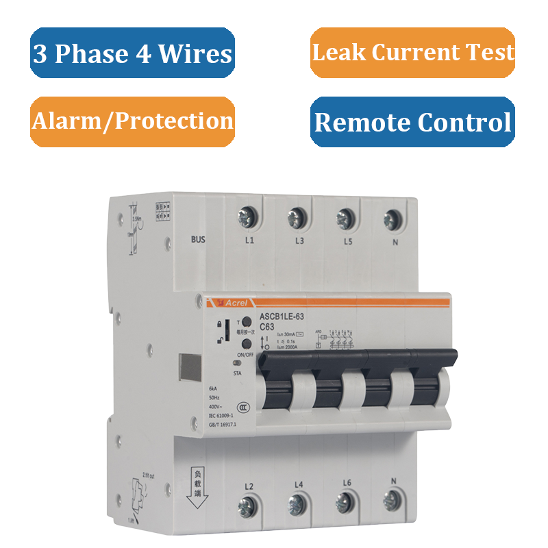 Smart Circuit Breaker (Three Phase & Leakage Protection)