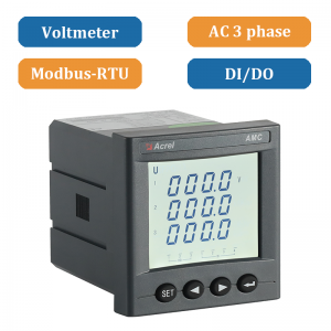 Voltímetro trifásico tipo panel AMC72L-AV3