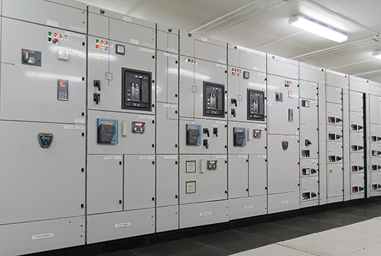 Electrical energy distribution substation in a  plant