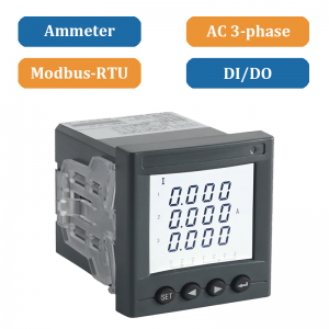 Ammeter 3 fasa jenis panel AMC72L-AI3