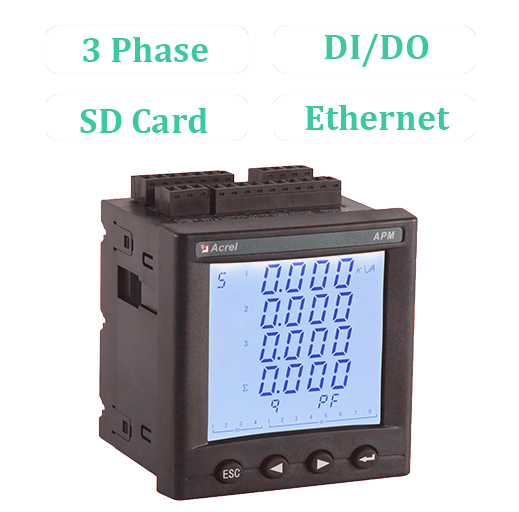 <b>APM800</b></br>Pannel Mounted Multi-function Energy Meter