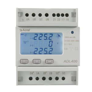 Medidor de energía programable trifásico de carril DIN ADL400