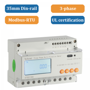 ADL3000-E Contador de energía programable trifásico en carril Din